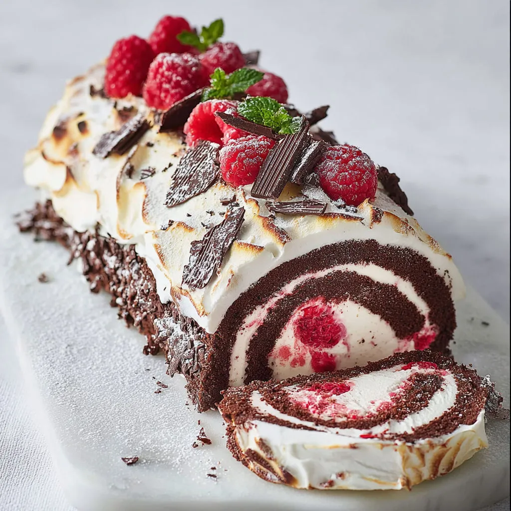 Délice glacé framboises chocolat: recette festive et gourmande