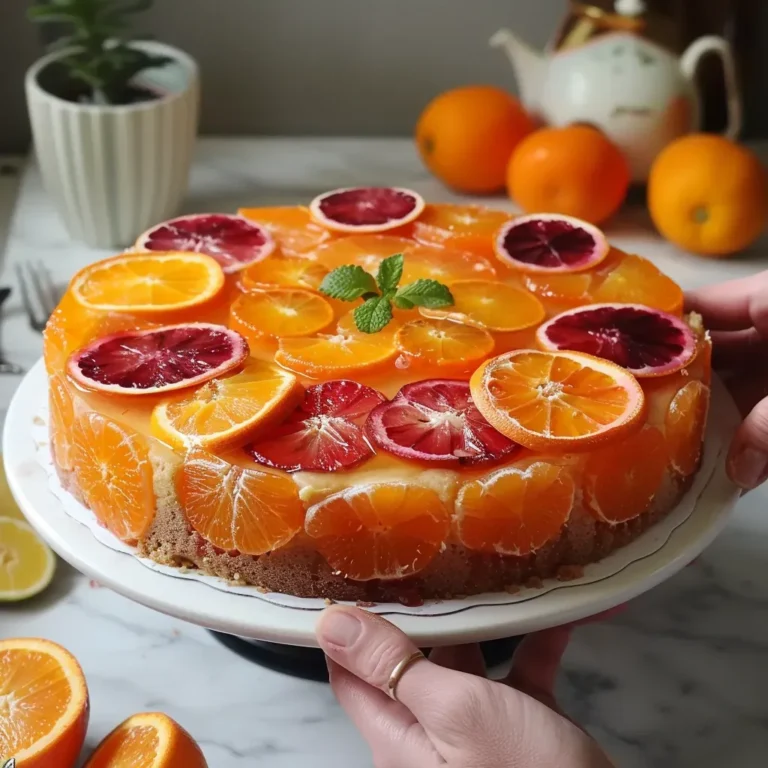 Délice sucré : Gâteau oranges ombré moelleux et acidulé