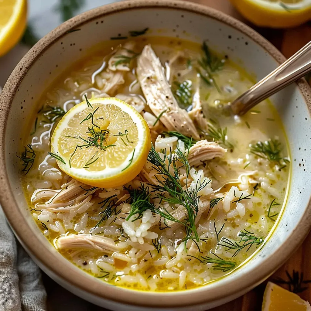 Délicieuse soupe au poulet et citron: recette facile et savoureuse