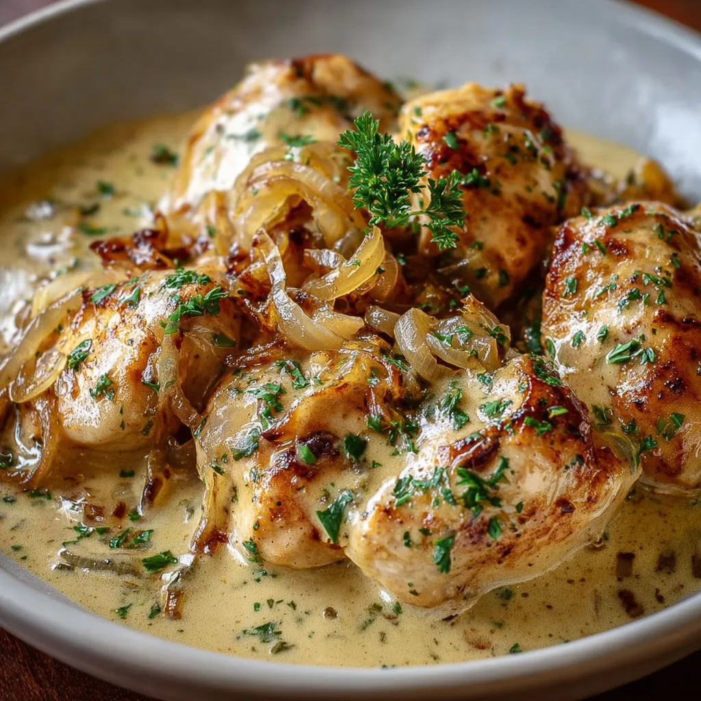 Délicieuses aiguillettes de poulet à la bière et crème