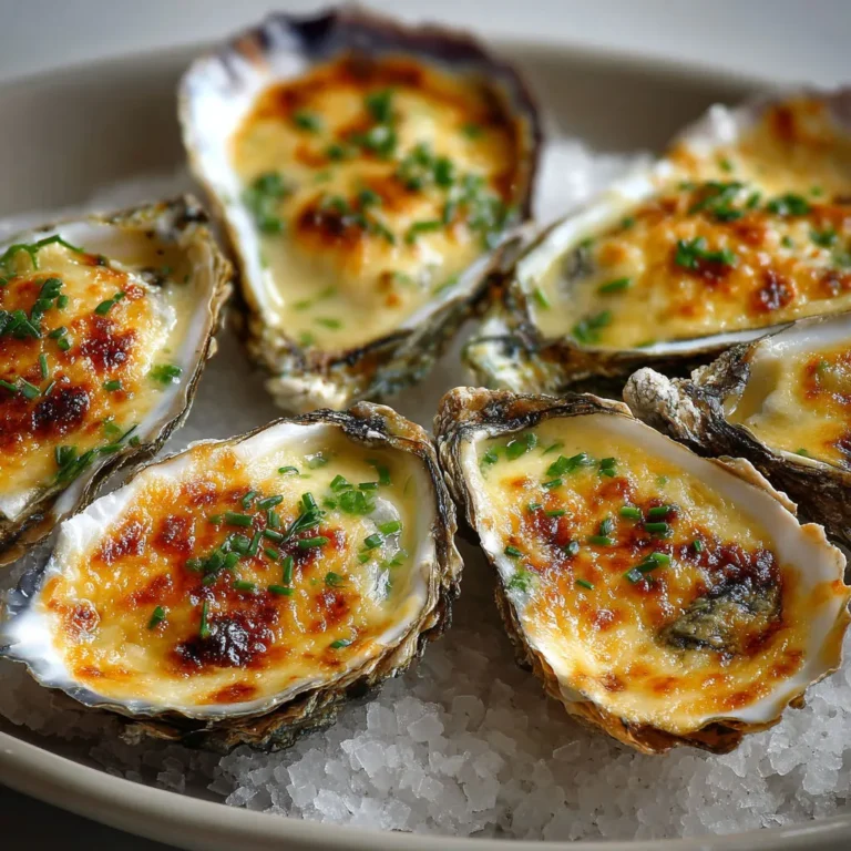 Délicieuses Huîtres Gratinées: Recette de Luxe au Champagne