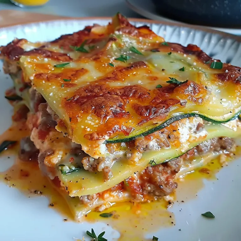 Délicieuses lasagnes courgettes saucisse: recette savoureuse et facile