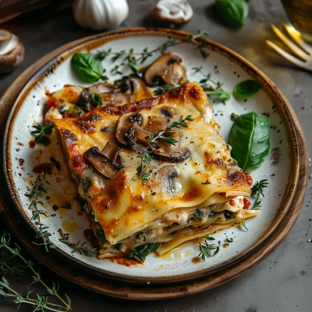 Délicieuses lasagnes végétariennes faites maison