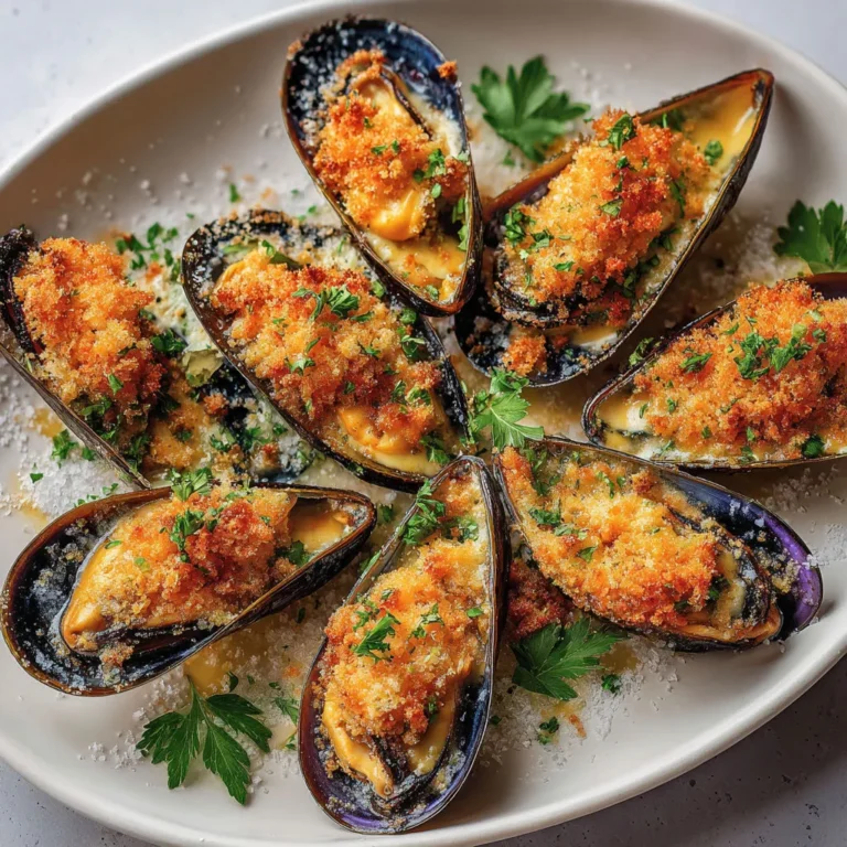 Délicieuses moules gratinées au parmesan : recette facile et savoureuse