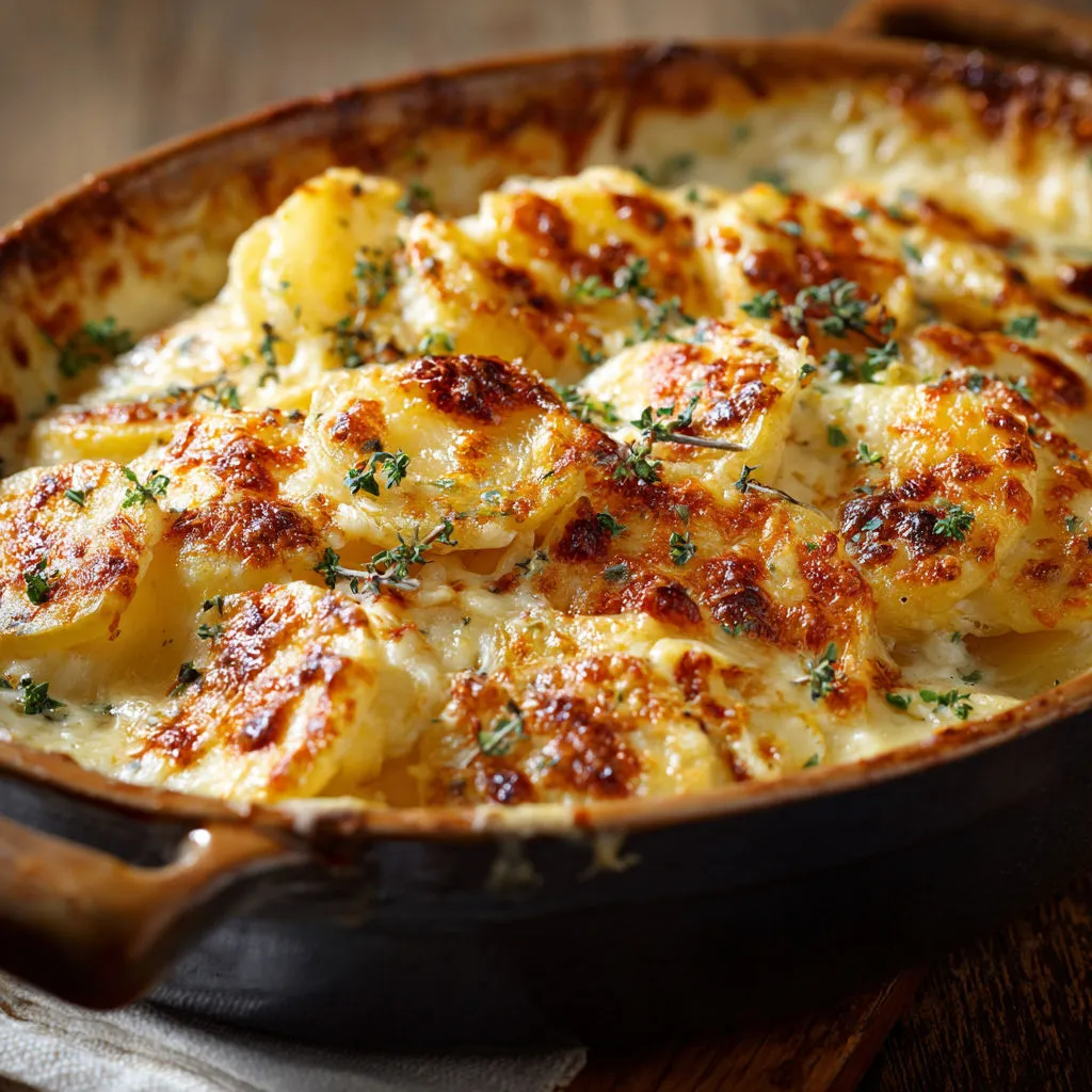Délicieux Gratin de Pommes de Terre à l'Emmental