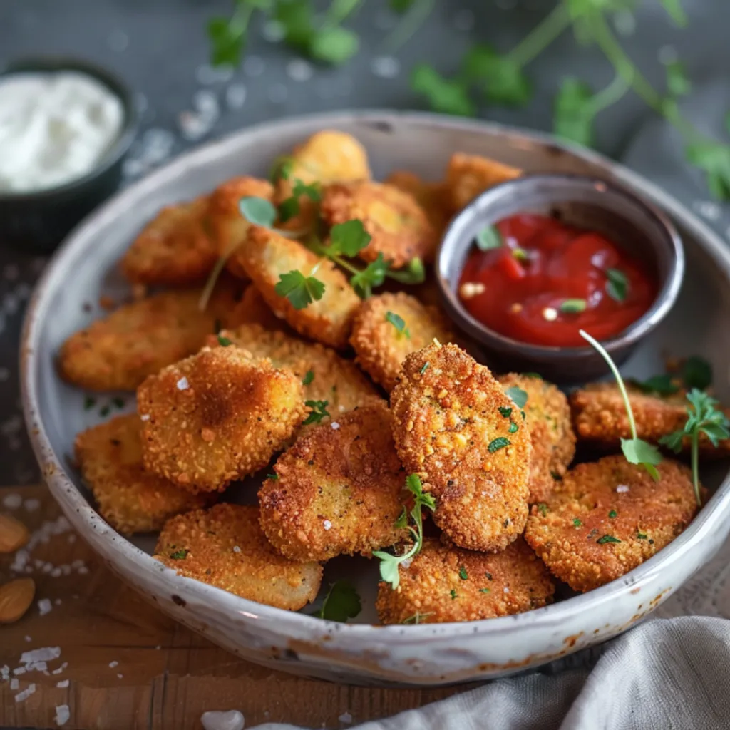 Délicieux Nuggets Végétariens Pois Chiches Croquants