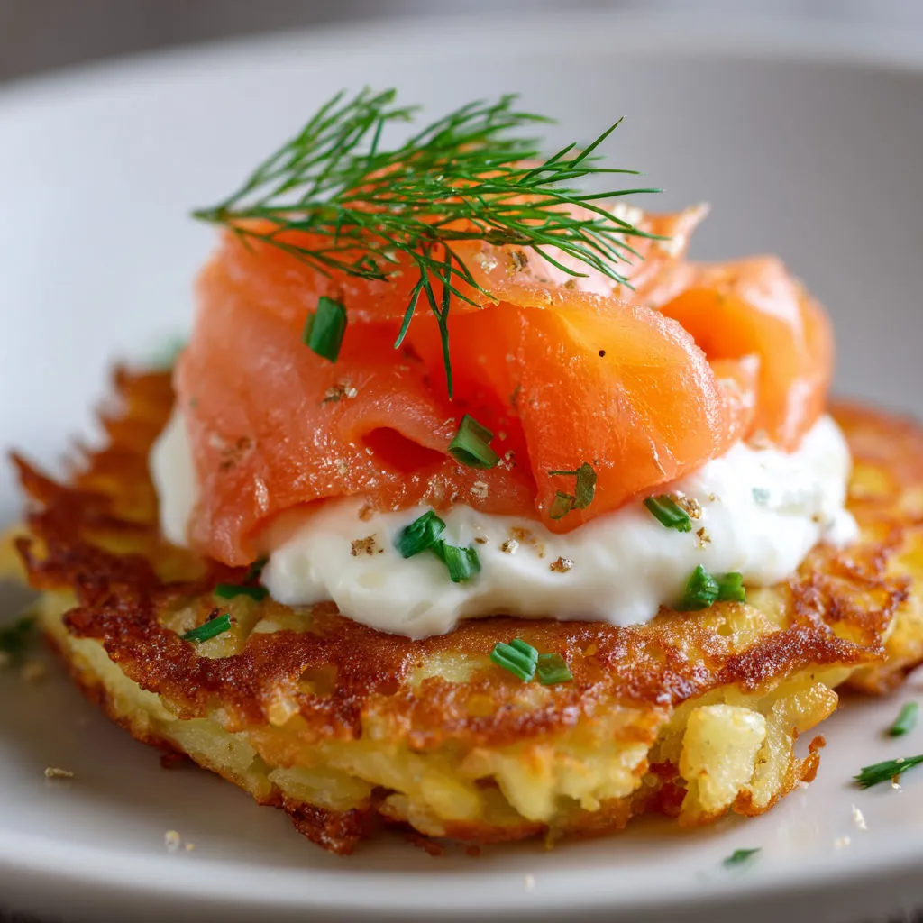 Délicieux pancakes saumon et pommes de terre : recette facile