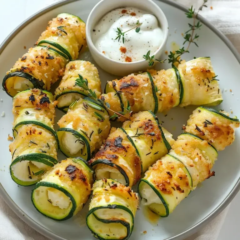 Délicieux roulés courgette croustillants: recette facile et savoureuse