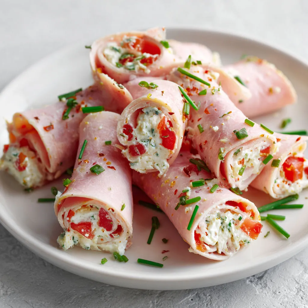 Délicieux roulés jambon et fromage frais : recette facile !