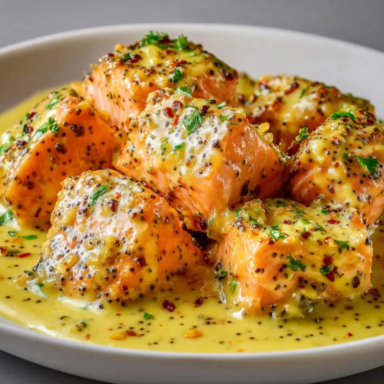 Délicieux saumon sauté à la moutarde et citron