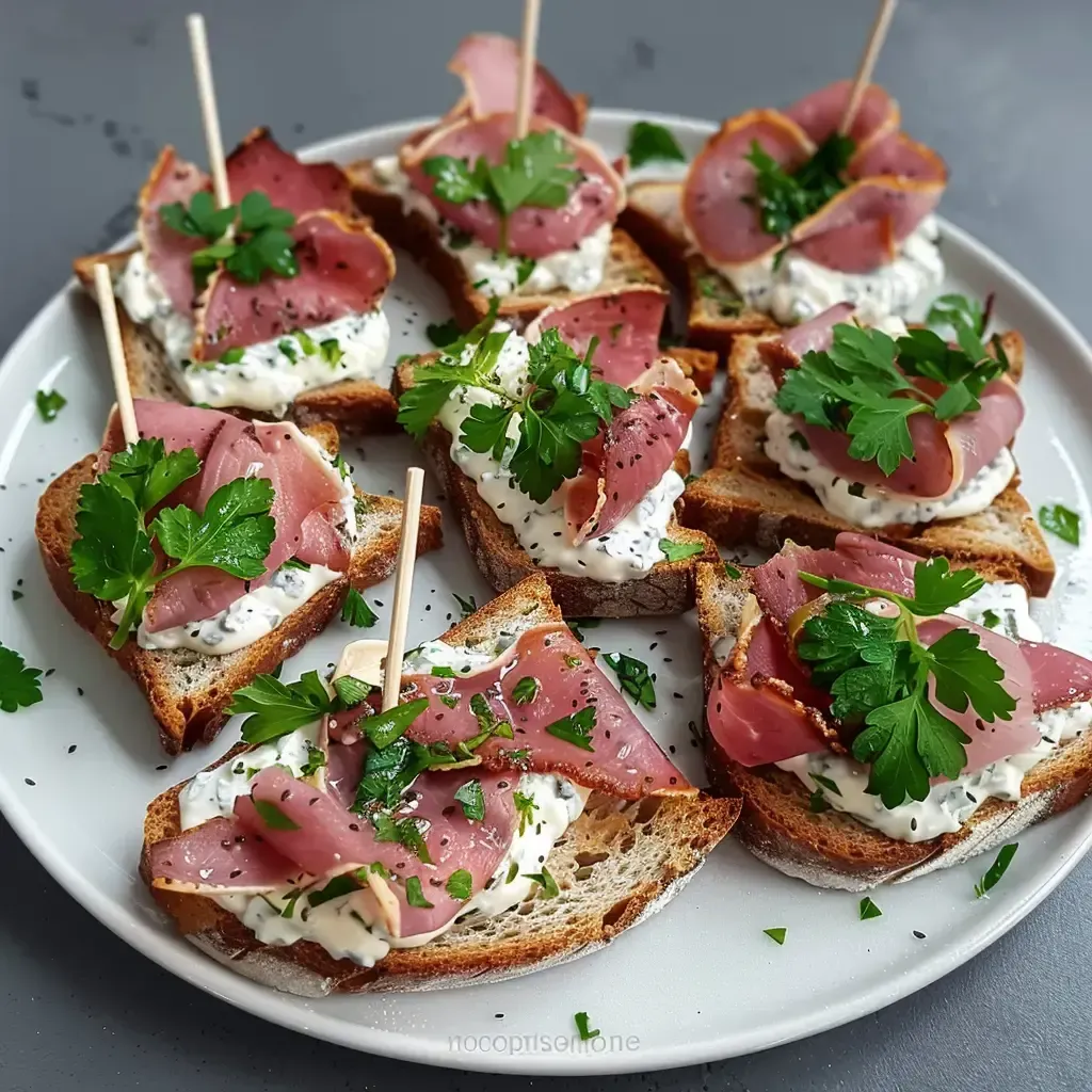 Délicieux toast au canard épicé: recette facile et rapide
