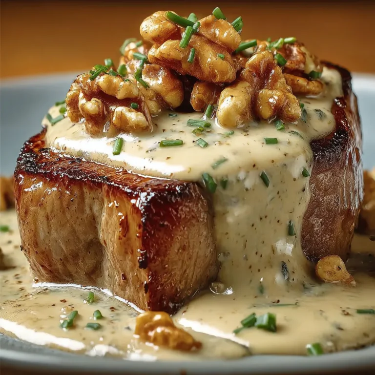 Filet mignon sauce roquefort : recette crémeuse et délicieuse