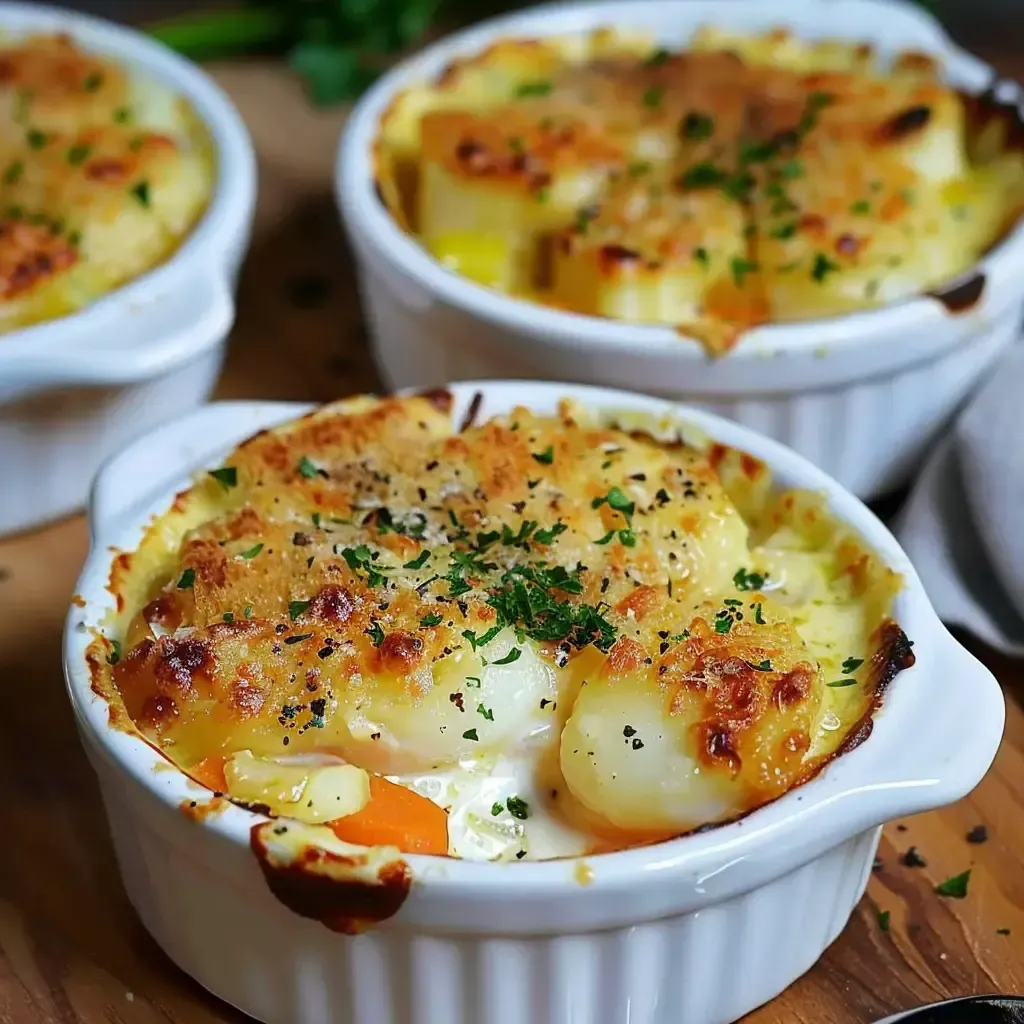 Gratins légers: Recette savoureuse et saine en portions individuelles