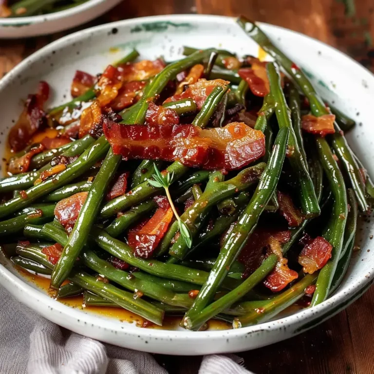 Haricots au bacon savoureux: recette facile et délicieuse