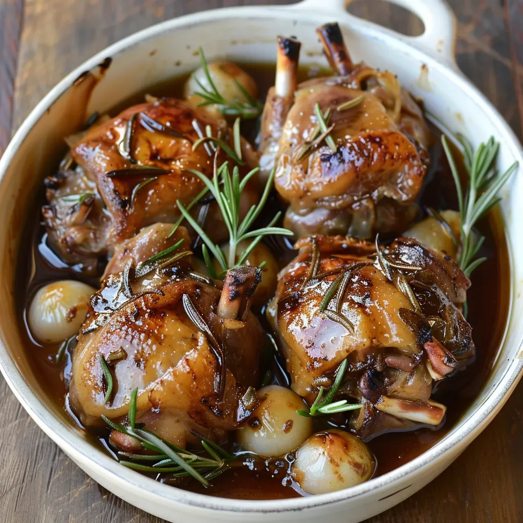 Lapin confit au romarin : recette savoureuse et facile