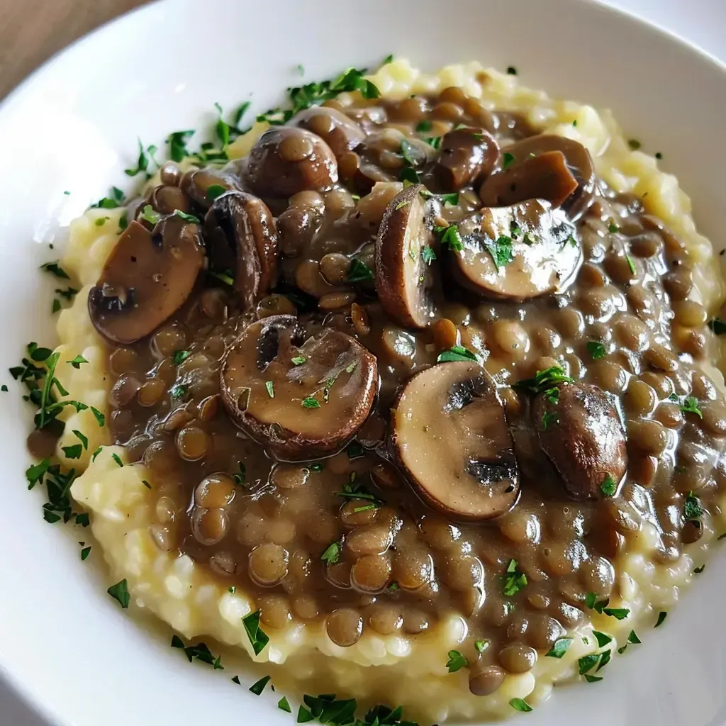 Lentilles savoureuses aux champignons: recette facile et délicieuse