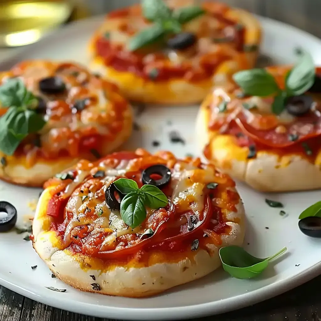 Mini pizzas savoureuses: recette facile et gourmande