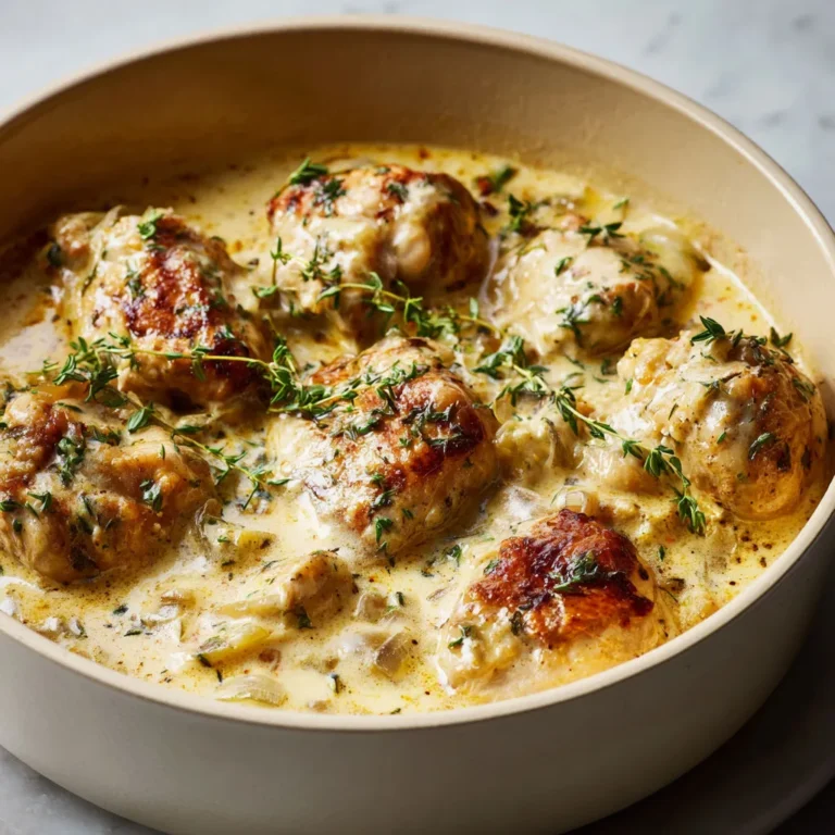 Poulet crémeux : Recette gourmande et facile