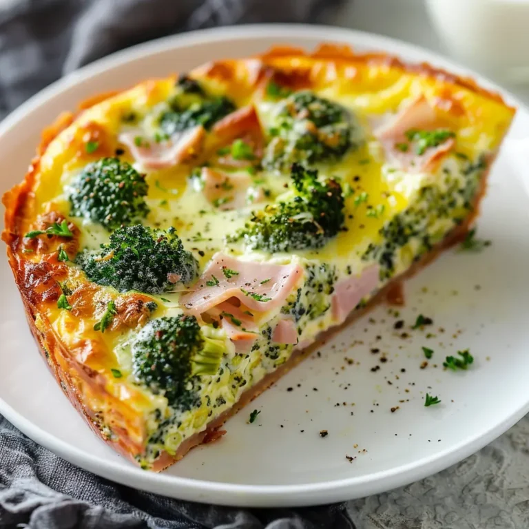 Recette: Clafoutis moelleux brocoli et jambon, délicieusement fondant