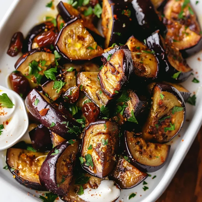 Recette d'aubergines épicées au tahini