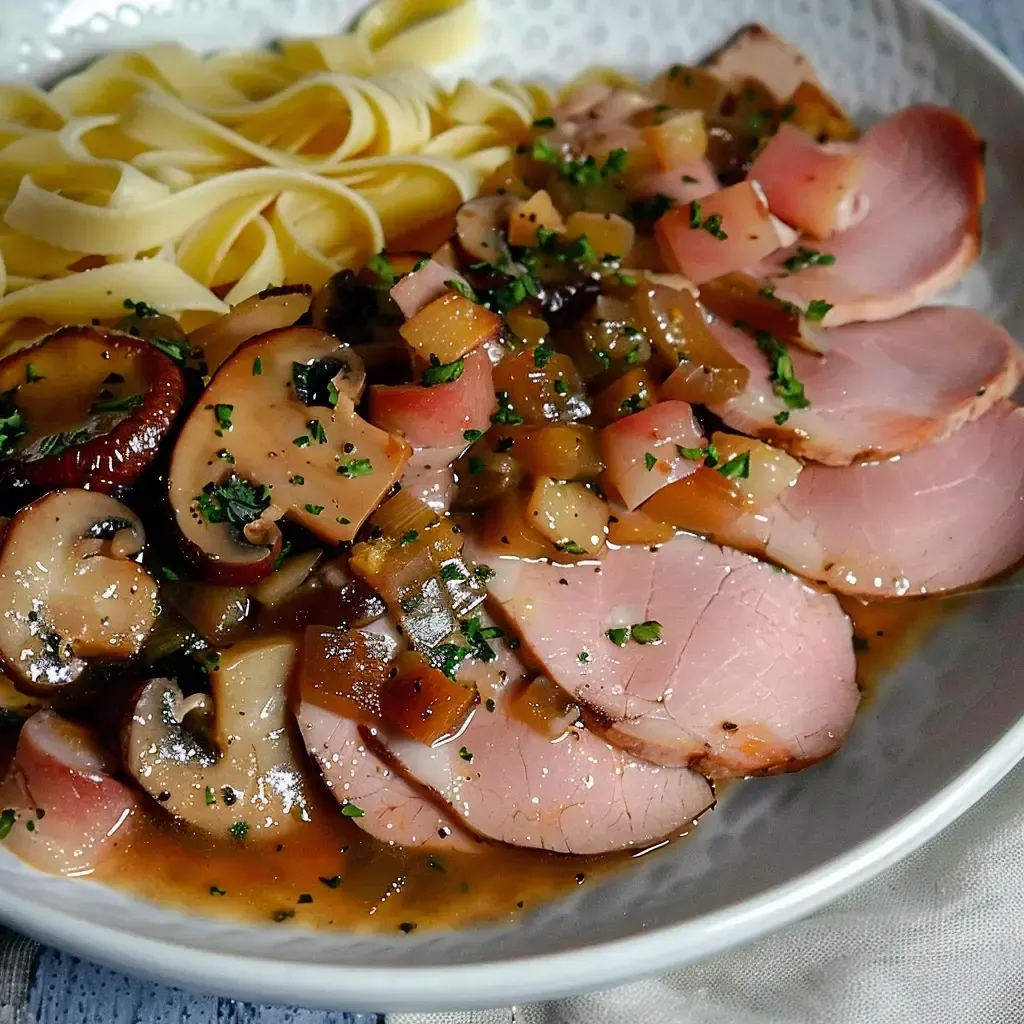 Recette Jambon Madère: Savoureux Plat avec Champignons