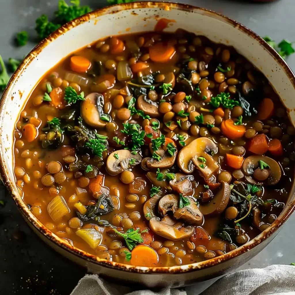 Recette savoureuse de lentilles aux champignons: à essayer absolument!