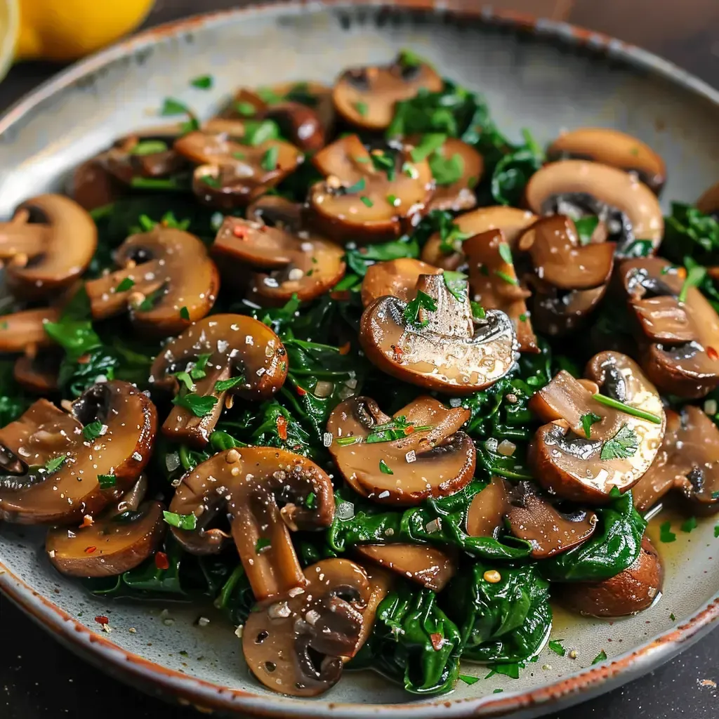 Recette savoureuse d'épinards et champignons sautés : à essayer !