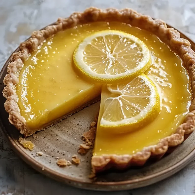 Recette Tarte Citron Facile et Délicieuse
