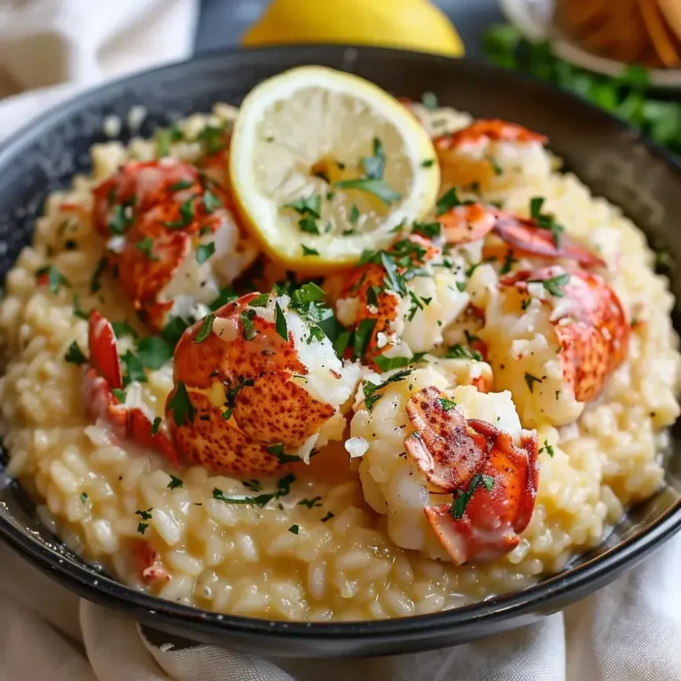 Risotto crémeux: Recette savoureuse de homard aux arômes exquis.