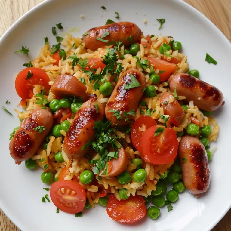 Riz saucisse petits pois: recette savoureuse et facile à préparer