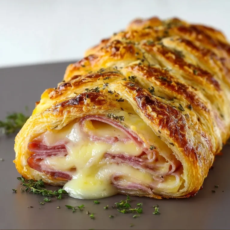 Roulé Feuilleté: Recette Savoureuse Jambon Fromage