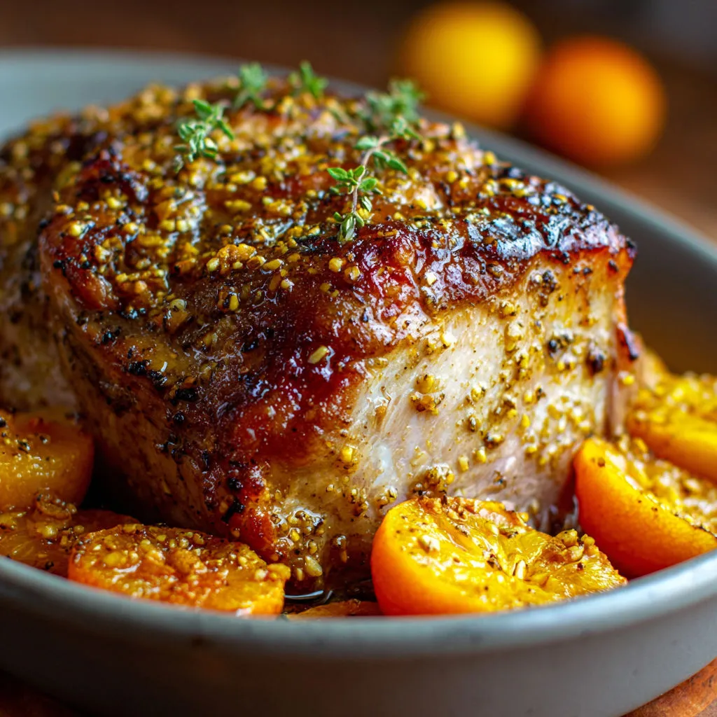 Rôti de porc moelleux aux clémentines: recette gourmande et savoureuse
