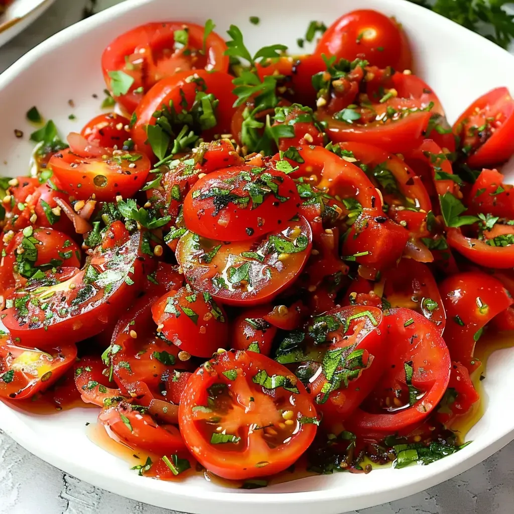 Salade Tomates Libanaise Fraîcheur Méditerranéenne