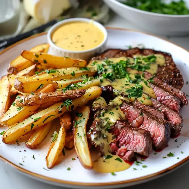 Steak frites béarnaise: recette savoureuse et facile à réaliser