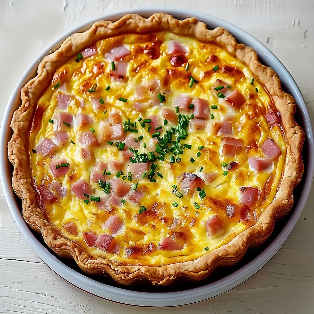 Tarte au jambon savoureuse: recette facile et délicieuse