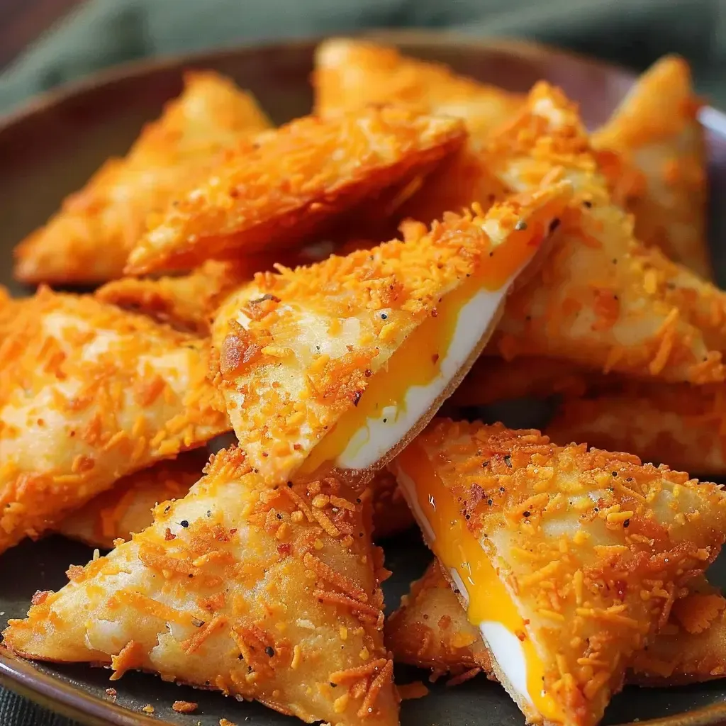 Triangles croustillants au fromage : recette Doritos maison