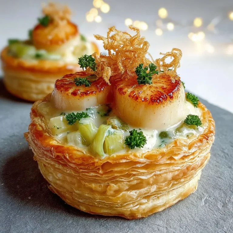 Vol-au-vent Saint-Jacques et citron : une explosion de saveurs